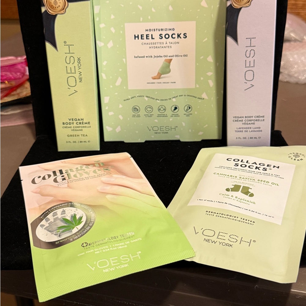 VOESH New York Green Tea Vegan Body Creme Set